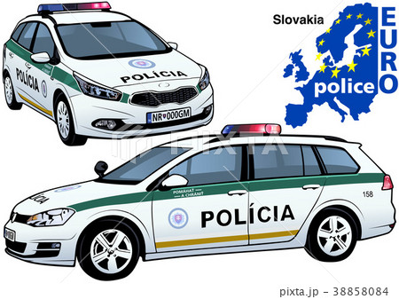 Slovak Police Car 38858084
