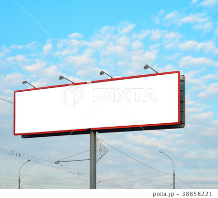 Blank white billboard mockup Blank white billboard mockup 38858221