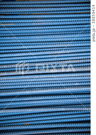 heap of rebar steel 38859414