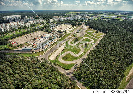 Bikirnieki cart track race cars circuit in the Bikirnieki cart track race cars circuit in the 38860794