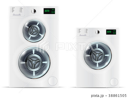 Front Load White Washing Machine and Front Load  38861505
