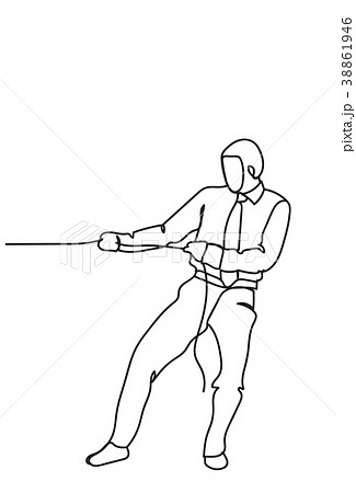 Strong Man Pulling Rope Stock Illustrations – 208 Strong Man