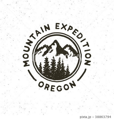 vintage wilderness logo. hand drawn retro styled vintage wilderness logo. hand drawn retro styled 38863794
