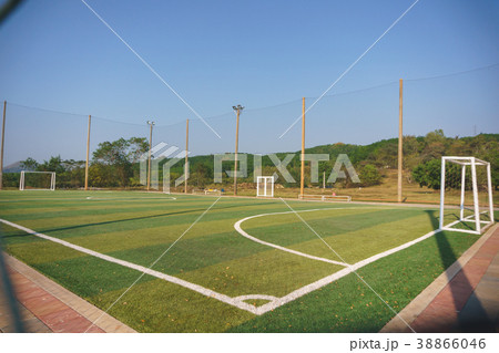 Futsal or small soccer, football court 38866046