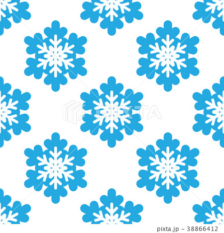 Seamless pattern with snowflakes on white 38866412