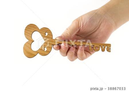 Love key on the white background 38867033