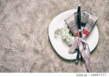 Festive table setting Festive table setting 38867277