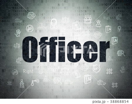 Law concept: Officer on Digital Data Paper Law concept: Officer on Digital Data Paper 38868854
