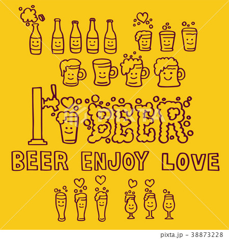 ビアー（線画） 38873228