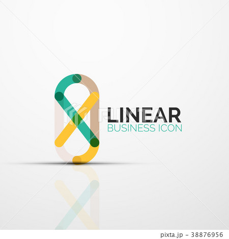 Abstract flower or star minimalistic linear icon Abstract flower or star minimalistic linear icon 38876956