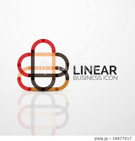 Abstract flower or star minimalistic linear icon Abstract flower or star minimalistic linear icon 38877017