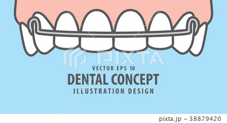 Banner Upper Hawley retainer illustration vector 38879420