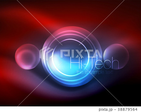 Blurred neon glowing circle, hi-tech modern bubble Blurred neon glowing circle, hi-tech modern bubble 38879564