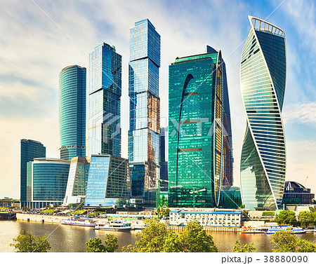 Moscow City skyline. Moscow City skyline. 38880090