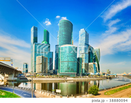 Moscow City skyline. Moscow City skyline. 38880094