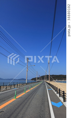 海の中道_福岡県福岡市東区志賀島_快晴・晴れ・青空 38880102