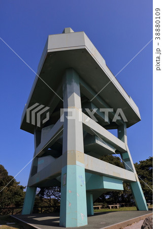 潮見公園展望台_福岡県福岡市東区志賀島_快晴・晴れ・青空 38880109