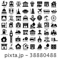 map symbol icon set 38880488