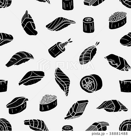 Silhouette sushi random. Silhouette sushi random. 38881488