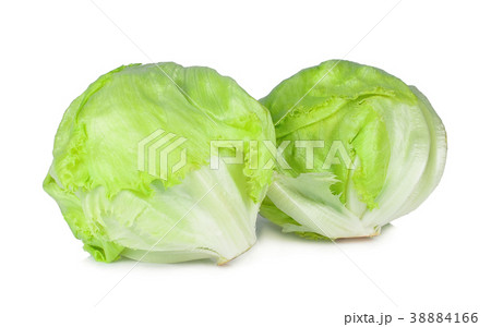 green iceberg lettuce isolated on white background 38884166