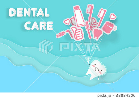 tooth with dental care 38884506