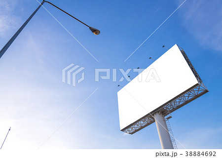 large Blank billboard ready for new advertisement large Blank billboard ready for new advertisement 38884692