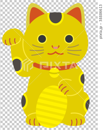 Gold beckoning cat Gold beckoning cat 38886613