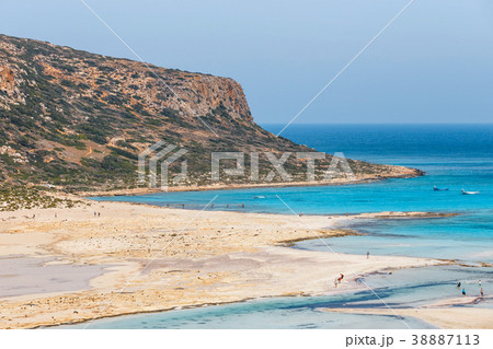 Beautiful Balos beach on Crete Island, Greece Beautiful Balos beach on Crete Island, Greece 38887113