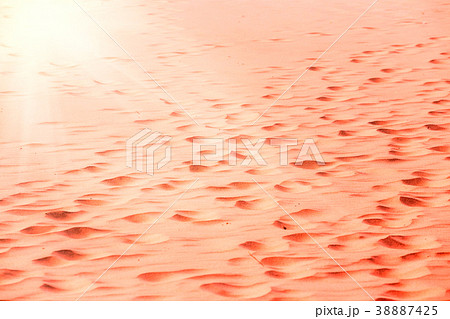 orange-red sand burned by the sun, disaster 38887425