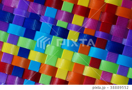 colorful weaven plastic texture 38889552
