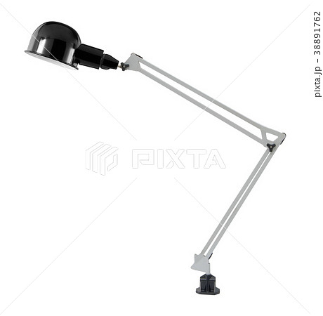 black desk lamp isolated on white black desk lamp isolated on white 38891762