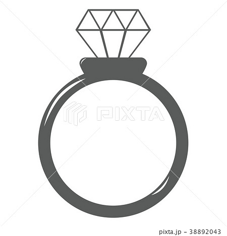 指輪 宝石 リング 装飾 装飾品 イラスト アイコンのイラスト素材