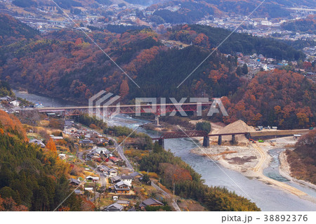 【国指定史跡・続日本100名城】苗木城 本丸・天守からの眺望 38892376