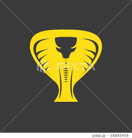 vector dangerous cobra snake head with hood logo vector dangerous cobra snake head with hood logo 38893456