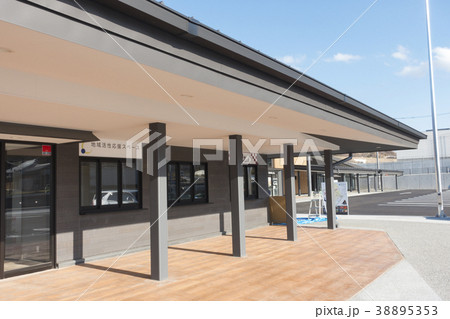 福島県伊達市霊山町の観光拠点となる道の駅伊達の郷りょうぜん新鮮な地場農産物を提供の写真素材