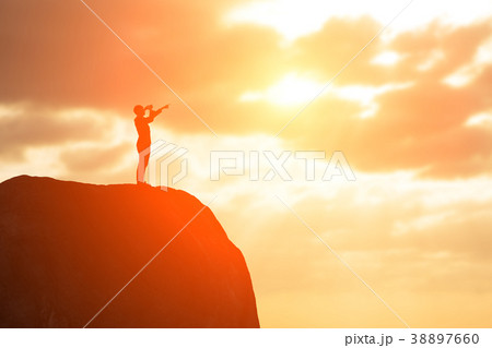 silhouette of business man 38897660