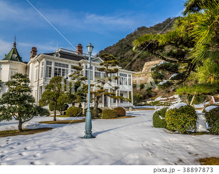 春は桜、秋は紅葉の名所として有名な歴史的建造物の仁風閣　映画のロケ地としても有名（るろうに剣心） 38897873