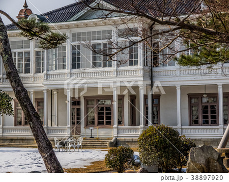 春は桜、秋は紅葉の名所として有名な歴史的建造物の仁風閣　映画のロケ地としても有名（るろうに剣心） 38897920