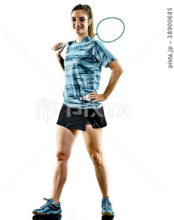 young teenager girl woman Badminton player 38900685