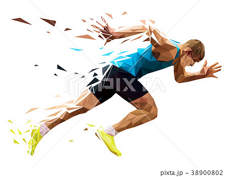 runner sprinter explosive start 38900802