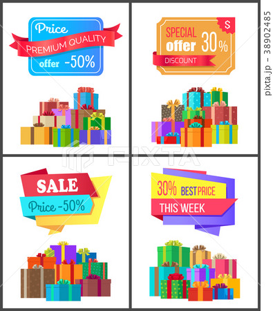 Four Special Offer Discount Best Price Sale Cards Four Special Offer Discount Best Price Sale Cards 38902485