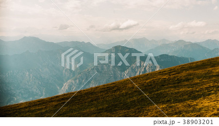 panoramic view from Monte Baldo in Italy 38903201