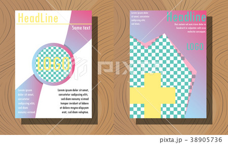 blue square geometric vector business trifold blue square geometric vector business trifold 38905736