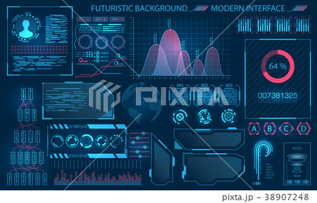 Futuristic Interface HUD Design, Infographic Futuristic Interface HUD Design, Infographic 38907248