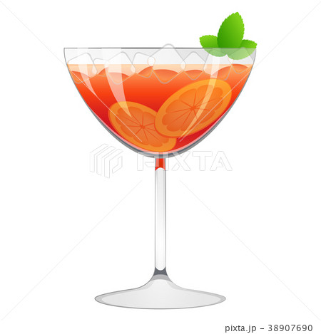 Tropical cocktail with orange slices 38907690