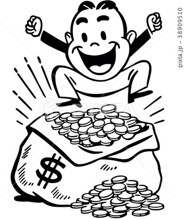 Happy Man With Jackpot Happy Man With Jackpot 38909510