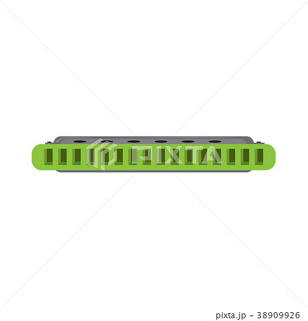 Isolated harmonica icon. Musical instrument 38909926