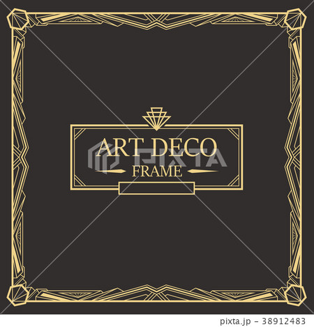 Art deco border and frame 38912483
