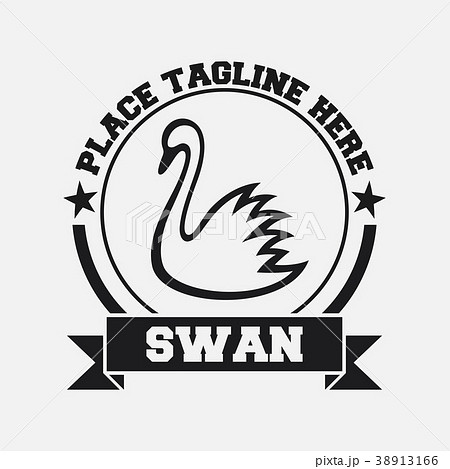Swan icon design template Swan icon design template 38913166