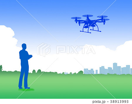 Drone Radio Controlled Helicopter Multicopter Stock Illustration